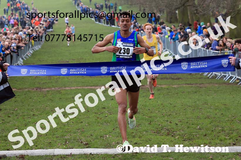 Mens Under-20s, 2024 CAU Inter Counties Cross Country Champs., Wollaton Park, Nottingham. Photo: David T. Hewitson/Sports for All Pics